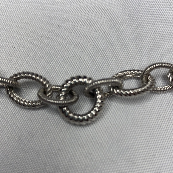 Judith Ripka .925 necklace to wear plain or add enhancer - Picture 5 of 5